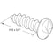 Prime-Line One Way Screw, #10 X 5/8 in., Stainless Steel (Pack of 50) 658-0358 - alternate 2